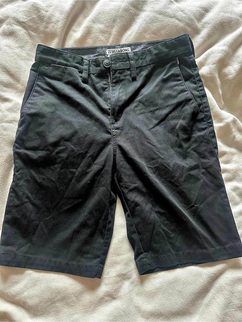 Billabong Carter Short Black Flat Front Shorts Waist 28 Like New
